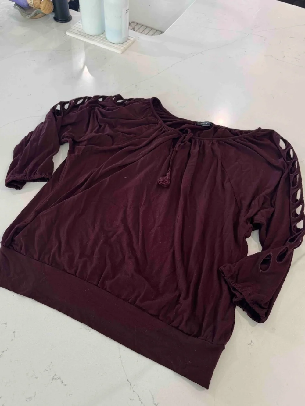 Anthroplolgie Deletta pullover “Catch A Glimpse” Top Sz L